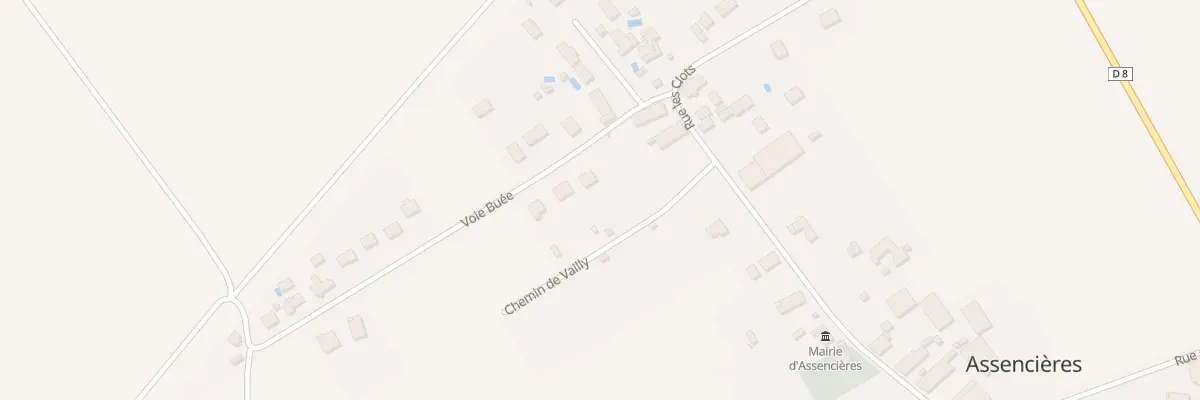 Plan du 3 Vc Buee à Assencières