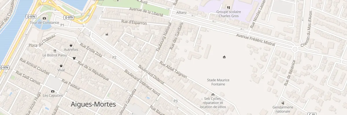 Plan du 2 Rue des Gardians à Aigues-Mortes