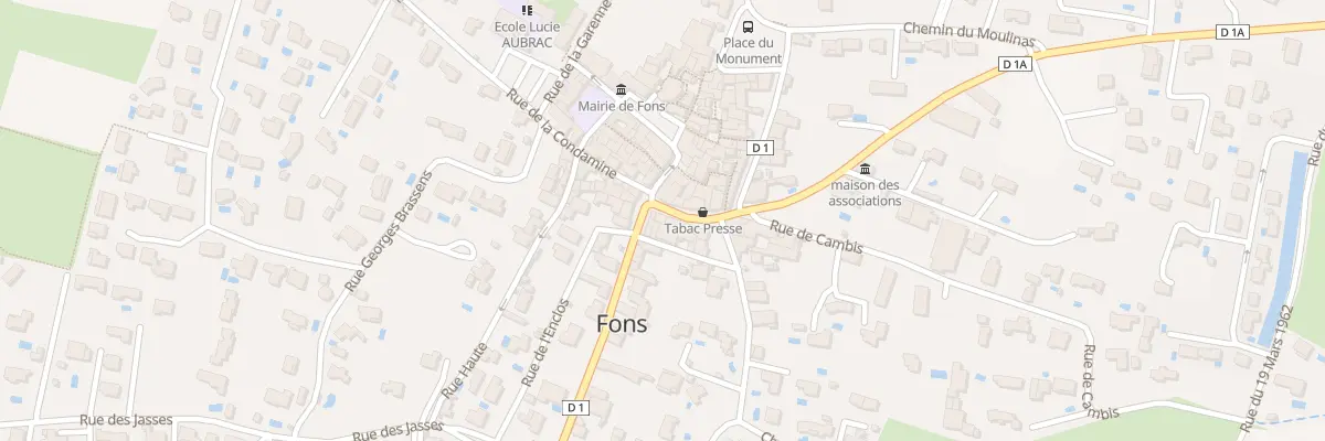 Plan du 2 Av Antonin à Fons
