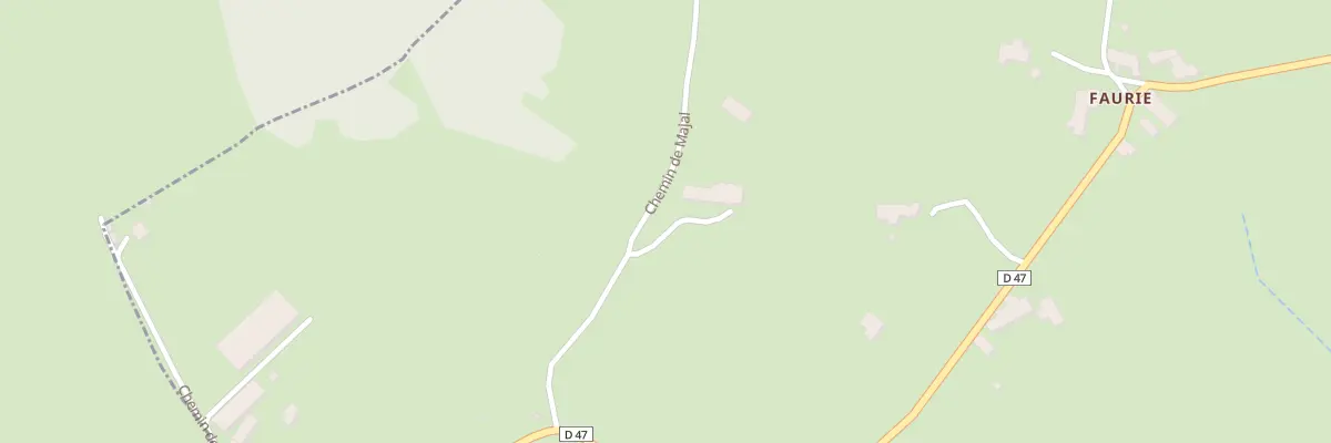 Plan du 2 Che de Majal à Mazet-Saint-Voy