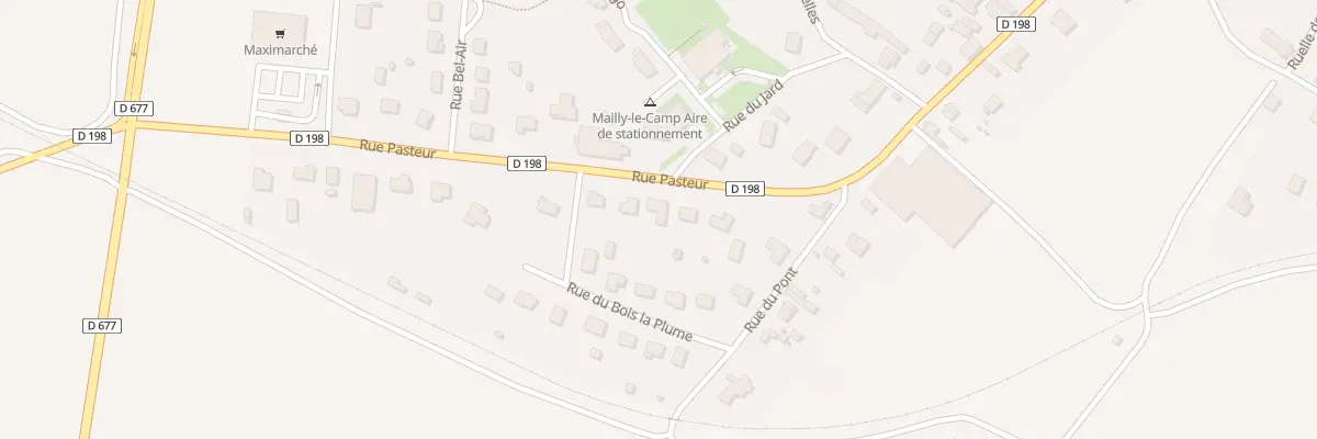 Plan du 25 Rue Pasteur à Mailly-le-Camp