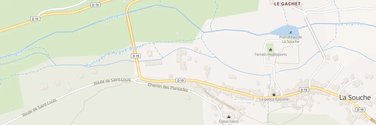 Plan du 121 Rte du Tanargue à La Souche