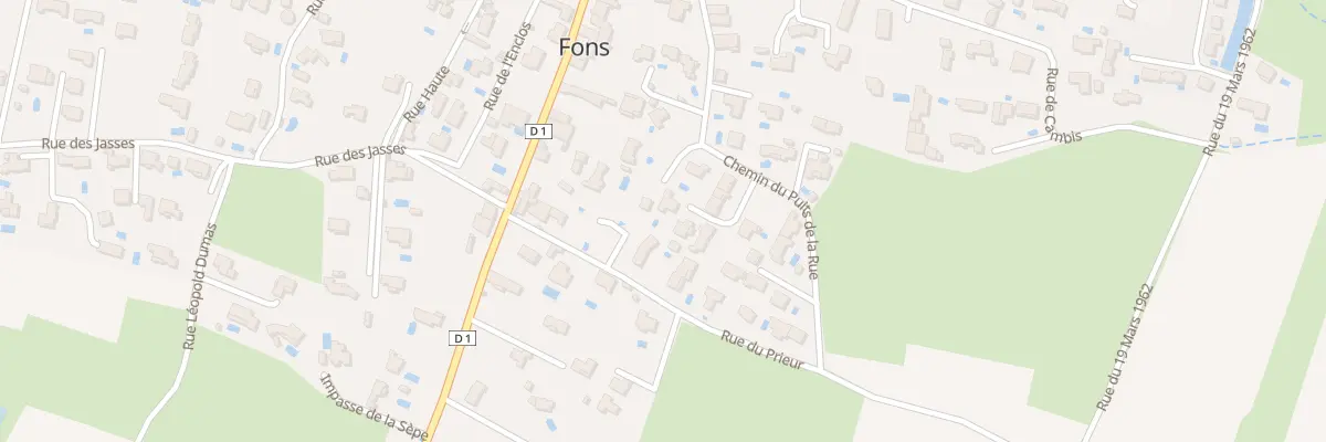 Plan du 201A Che du Puits de la Rue à Fons