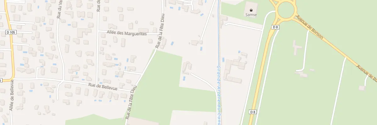 Plan du 412W Che Petite Plaine A Grande Pl à Sury-le-Comtal