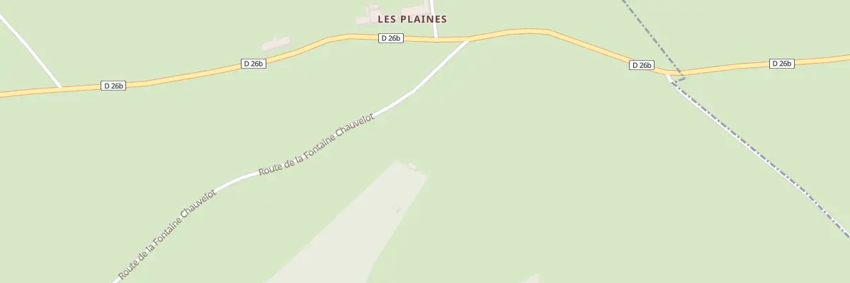 Plan du 20 Rte de la Fontaine Chauvelot à Champeau-en-Morvan