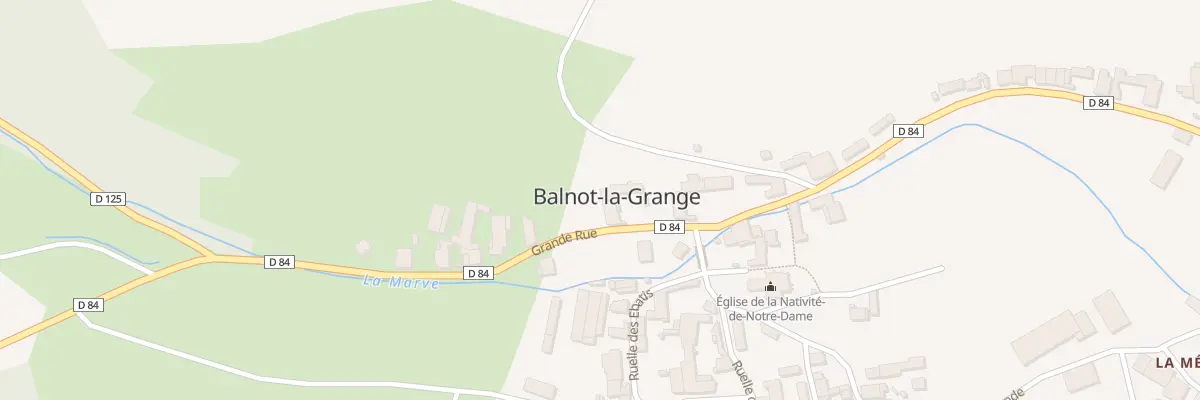 Plan du 10 Rue Grande Rue à Balnot-la-Grange