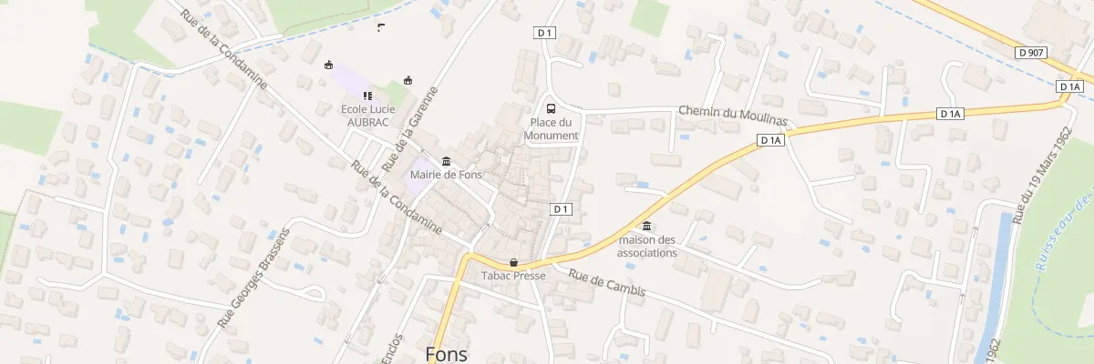 Plan du 13 Av Marechal Foch à Fons