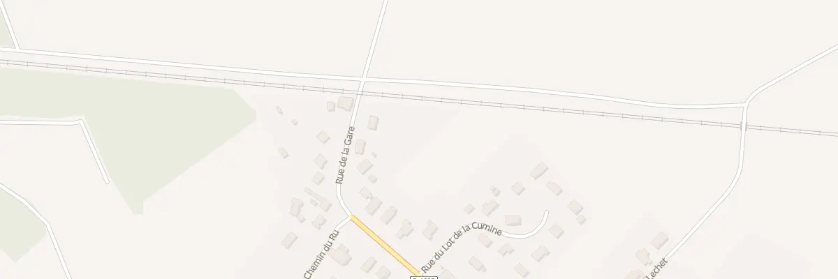 Plan du 14 Rue de la Gare à Montaulin