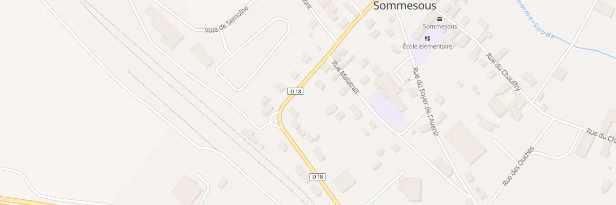 Plan du 11T Av Prieur de la Marne à Sommesous