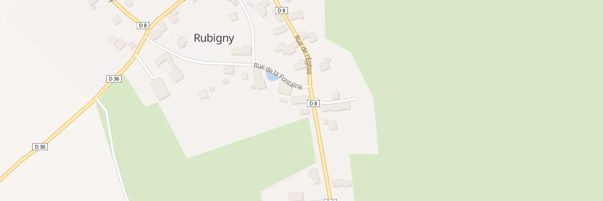 Plan du 1 Rue de la Fontaine à Rubigny