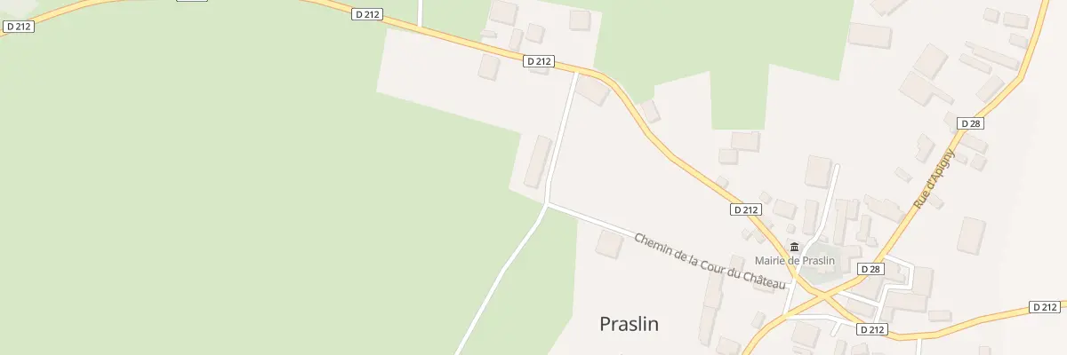 Plan du 1 Che de la Cour du Chateau à Praslin