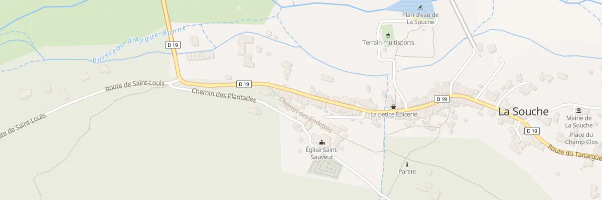 Plan du 210 Rte du Tanargue à La Souche
