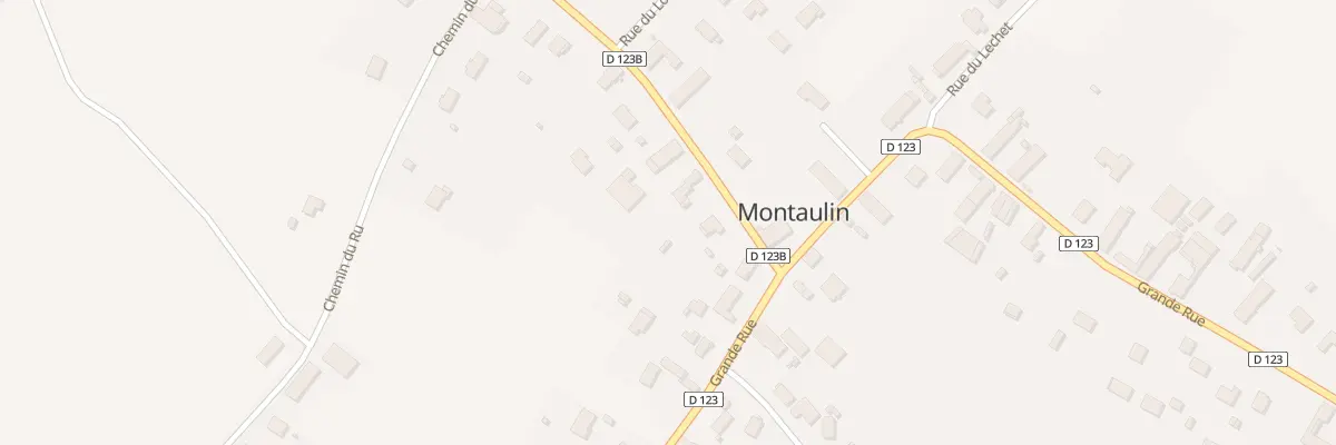 Plan du 1B Rue de la Gare à Montaulin