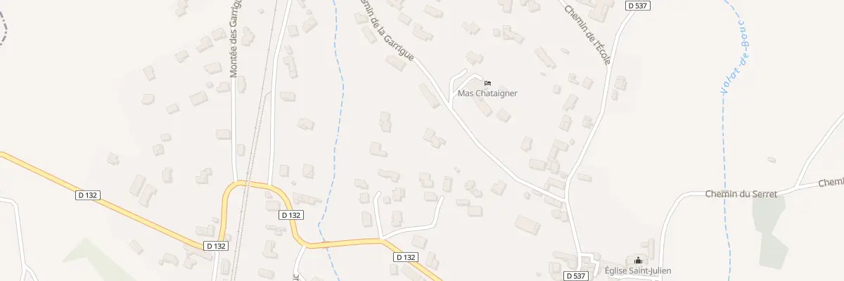Plan du 261 Che de la Garrigue à Saint-Julien-de-Cassagnas