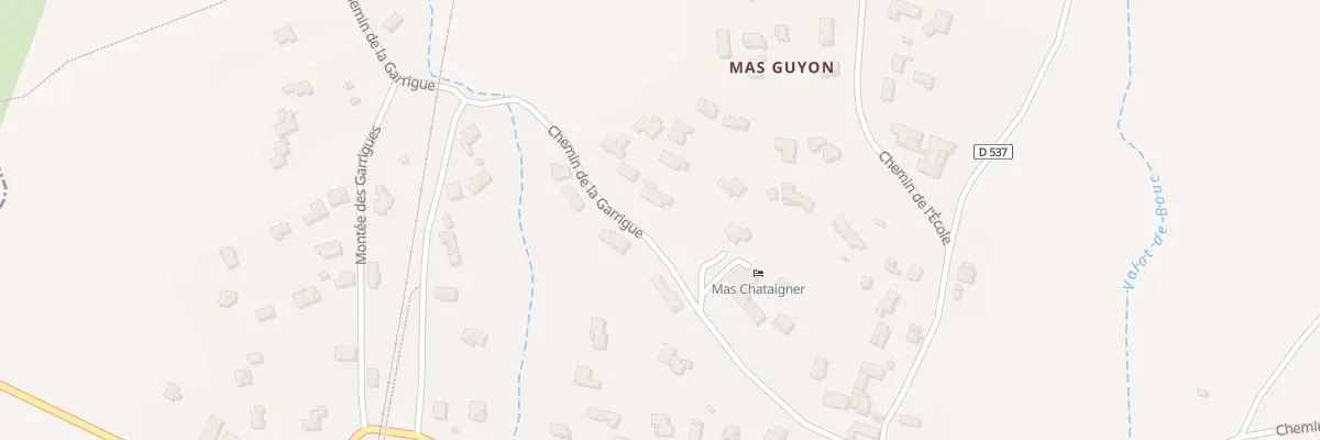 Plan du 250 Che de la Garrigue à Saint-Julien-de-Cassagnas