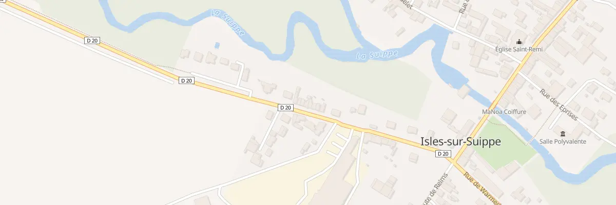 Plan du 28 Rte de Bazancourt à Isles-sur-Suippe