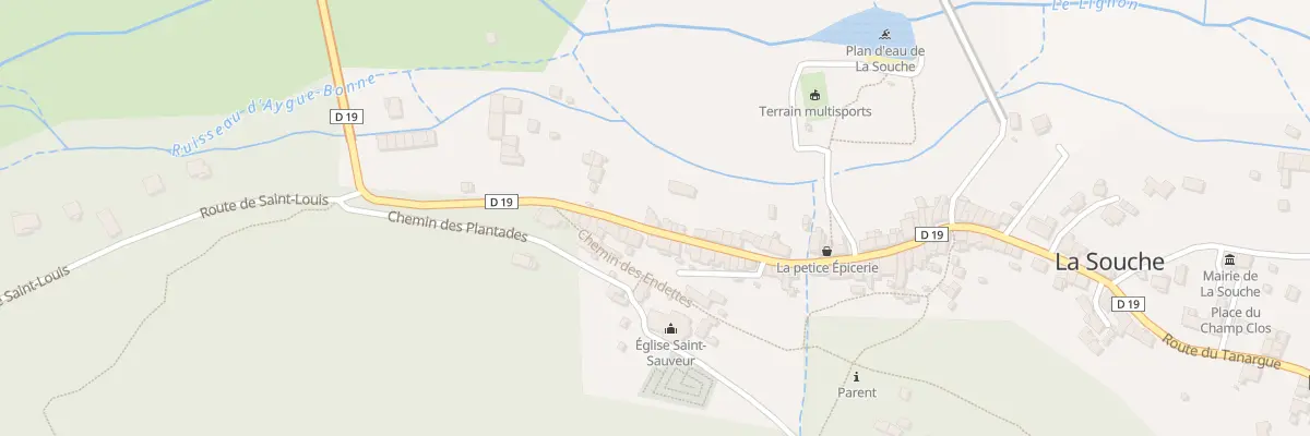 Plan du 225 Rte du Tanargue à La Souche