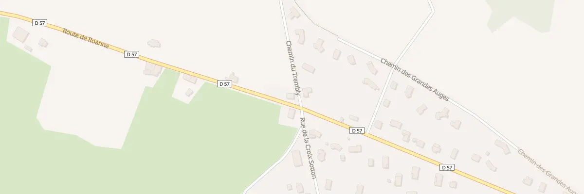 Plan du 624 Rte de Roanne à Coutouvre
