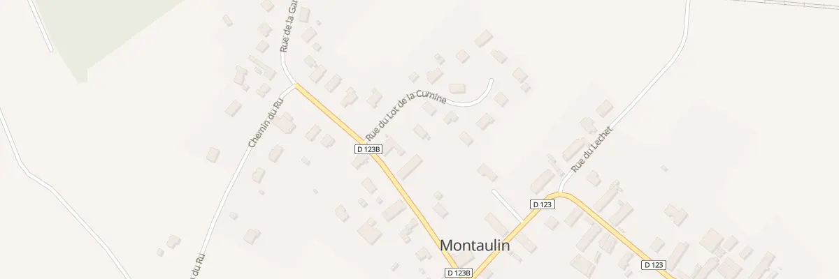 Plan du 6 Rue de la Gare à Montaulin