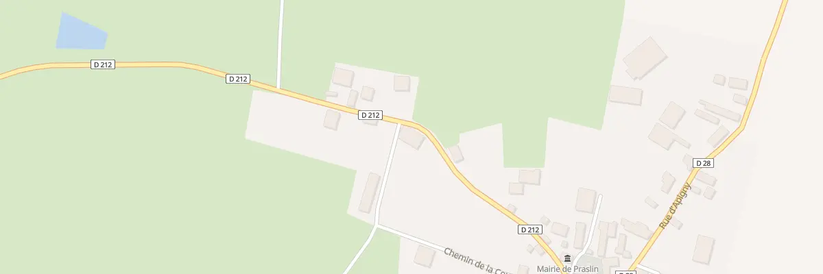 Plan du 1 Rue de la Bougate à Praslin