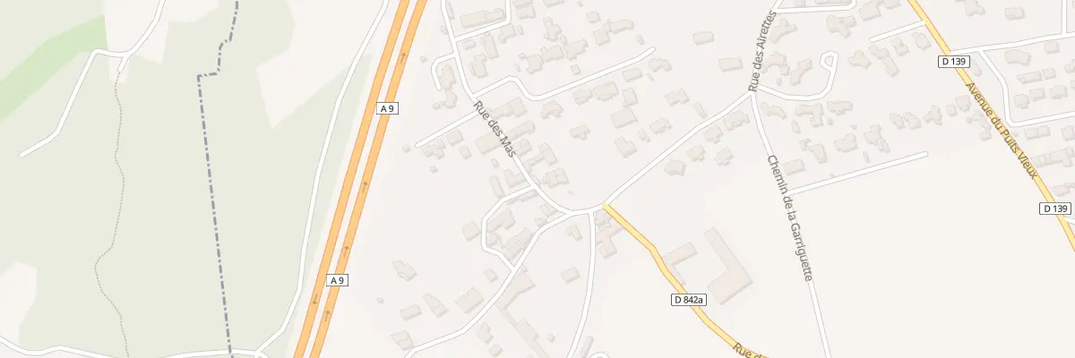 Plan du 172 Rue des Mas à Mus