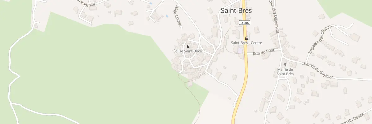 Plan du 2 Rue de la Maison du Maire à Saint-Brès