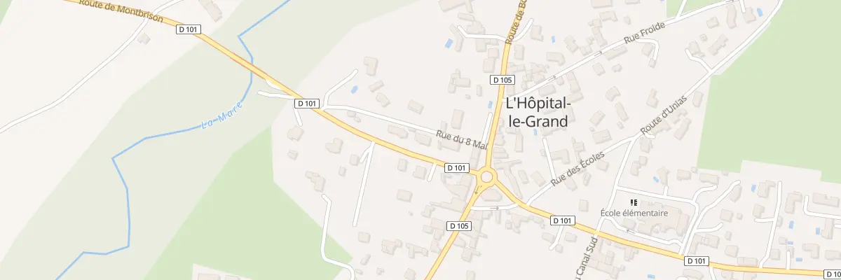 Plan du 58 Rte de Montbrison à L’Hôpital-le-Grand