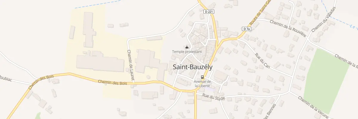Plan du 5019 RUE du TEMPLE à Saint-Bauzély