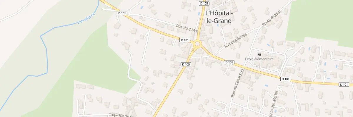 Plan du 50 Rte de Sury à L’Hôpital-le-Grand