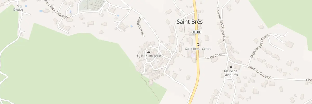 Plan du 1 Mte de la Vieille Porte à Saint-Brès