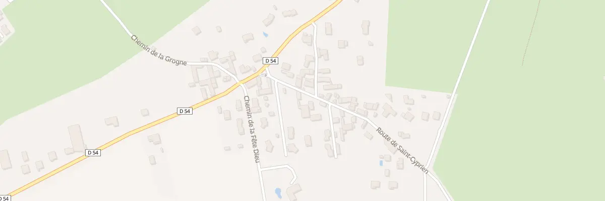 Plan du 84 Rte de Saint-Cyprien à Sury-le-Comtal