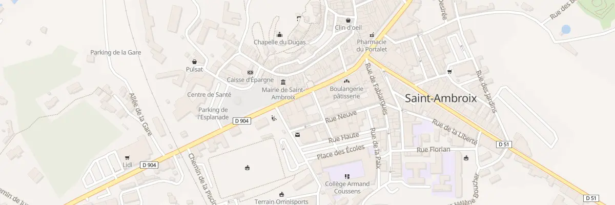 Plan du 8 Bd du Portalet à Saint-Ambroix