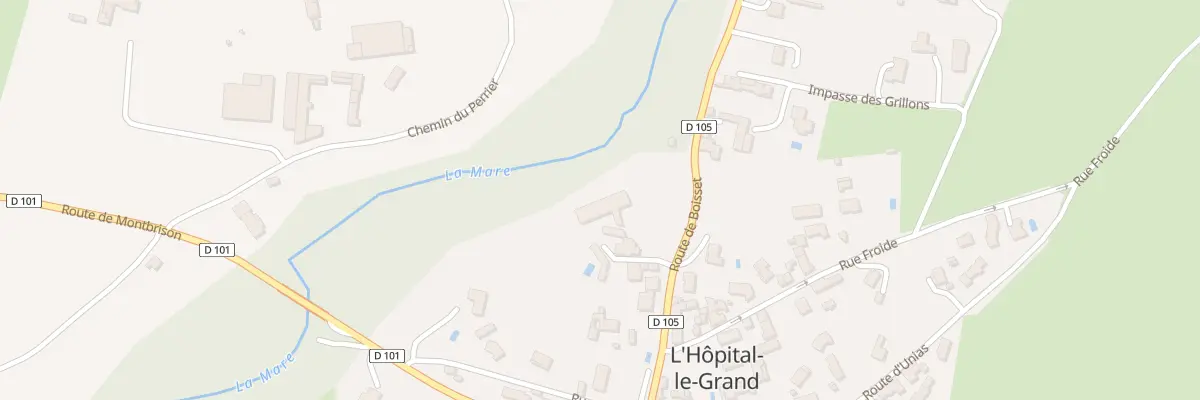 Plan du 243 Rte de Boisset à L’Hôpital-le-Grand