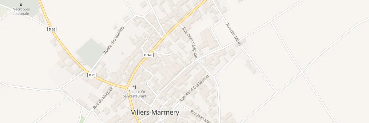 Plan du 14 Rue Dom Pérignon à Villers-Marmery