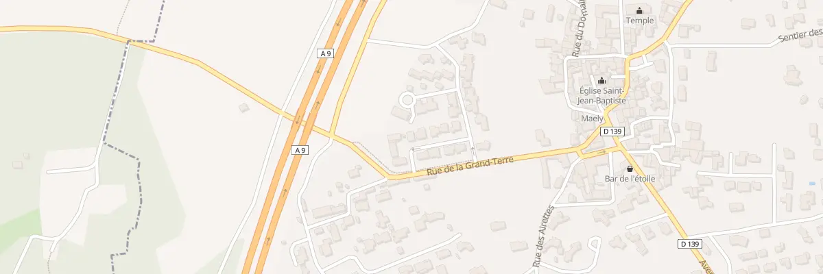 Plan du 1 Rue des Hérissons à Mus
