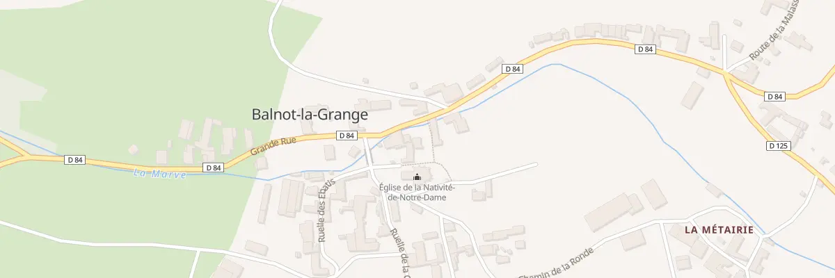 Plan du 3 Rue Grande Rue à Balnot-la-Grange