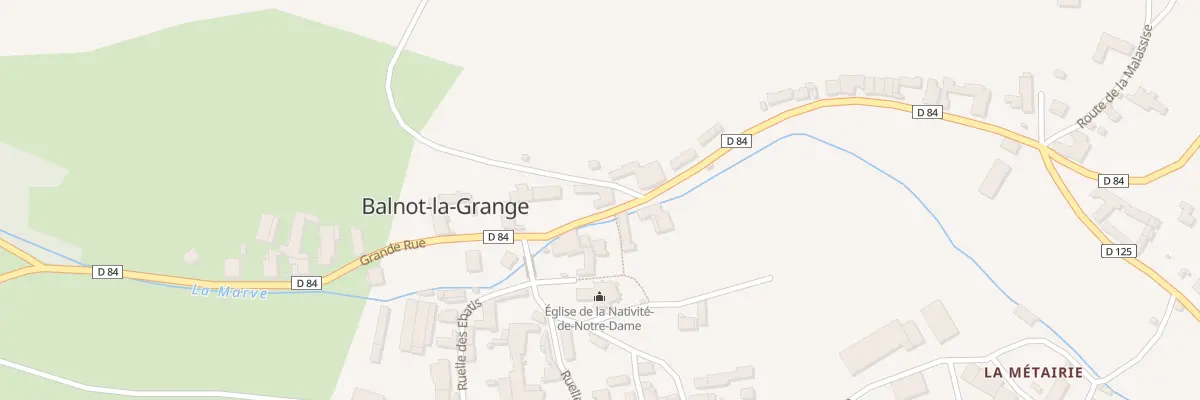 Plan du 14 Rue Grande Rue à Balnot-la-Grange
