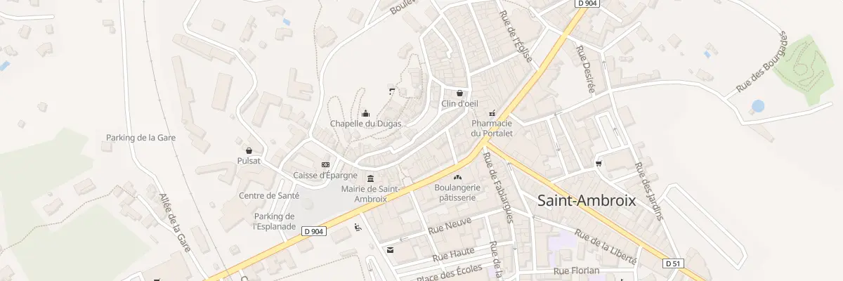 Plan du 27 Rue de l’Hôtel de Ville à Saint-Ambroix