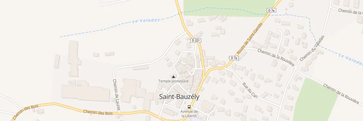 Plan du 1 Rue des Violettes à Saint-Bauzély