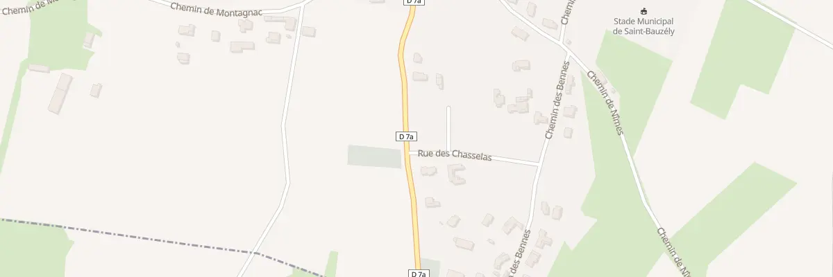 Plan du 1 Rue des Chasselas à Saint-Bauzély