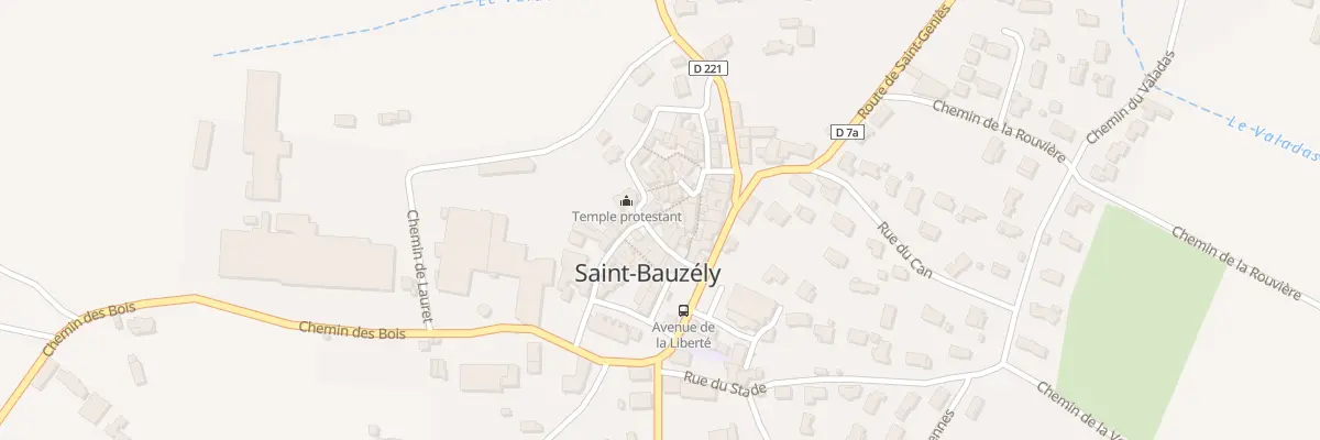 Plan du 5042 Rue du Porche à Saint-Bauzély