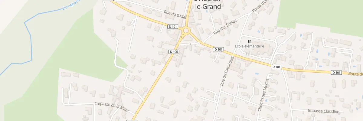 Plan du 5076 Le Bourg à L’Hôpital-le-Grand