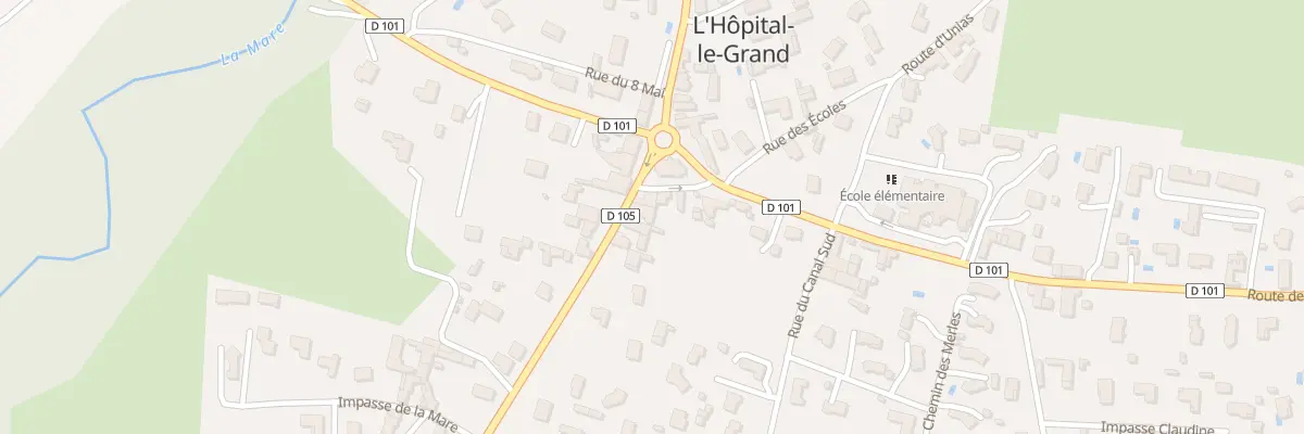 Plan du 55 Rte de Sury à L’Hôpital-le-Grand