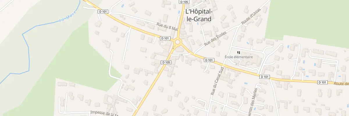 Plan du 43 Rue du Onze Novembre à L’Hôpital-le-Grand