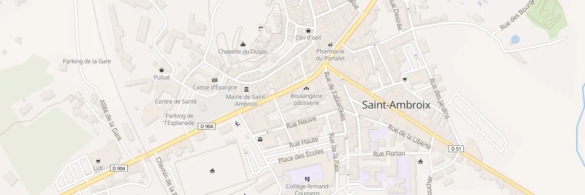 Plan du 12 Bd du Portalet à Saint-Ambroix