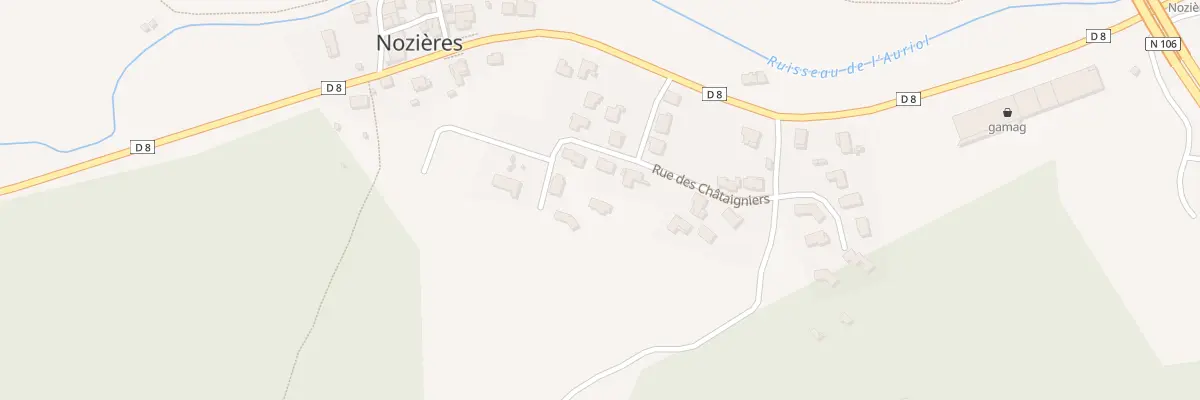 Plan du 8 Rue des Châtaigniers à Boucoiran-et-Nozières