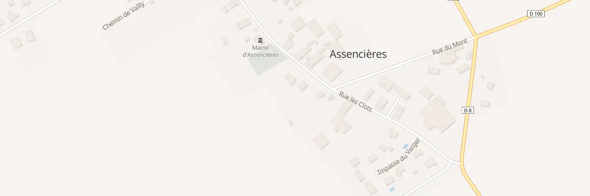 Plan du 13 Rue les Clots à Assencières