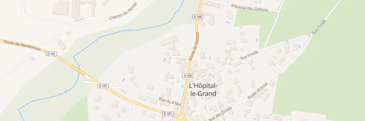 Plan du 147 Rte de Boisset à L’Hôpital-le-Grand