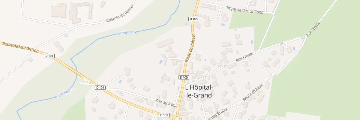 Plan du 151 Rte de Boisset à L’Hôpital-le-Grand
