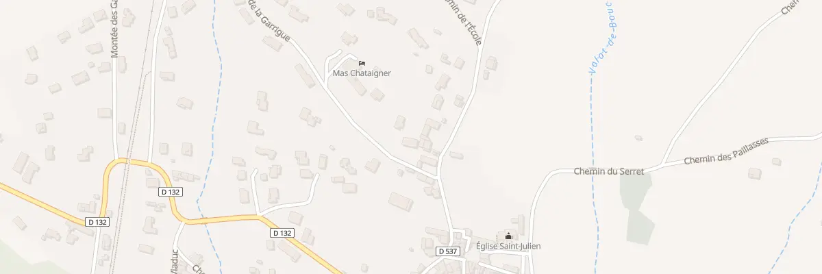 Plan du 58 Che de la Garrigue à Saint-Julien-de-Cassagnas
